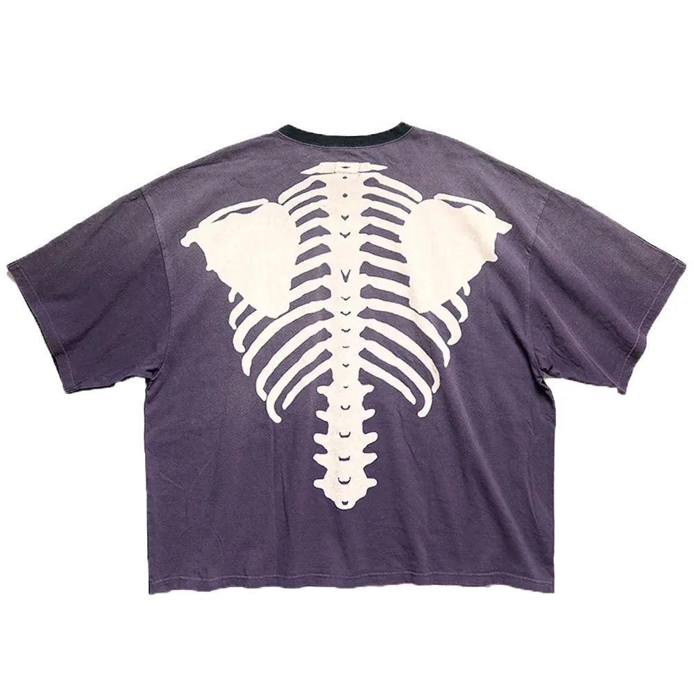 Kapital | Jersey 2Tones Big Pocket T-Shirts (Bone) 'Black / Purple' sold by Hatchet Outdoor Supply Co product image thumbnail 2