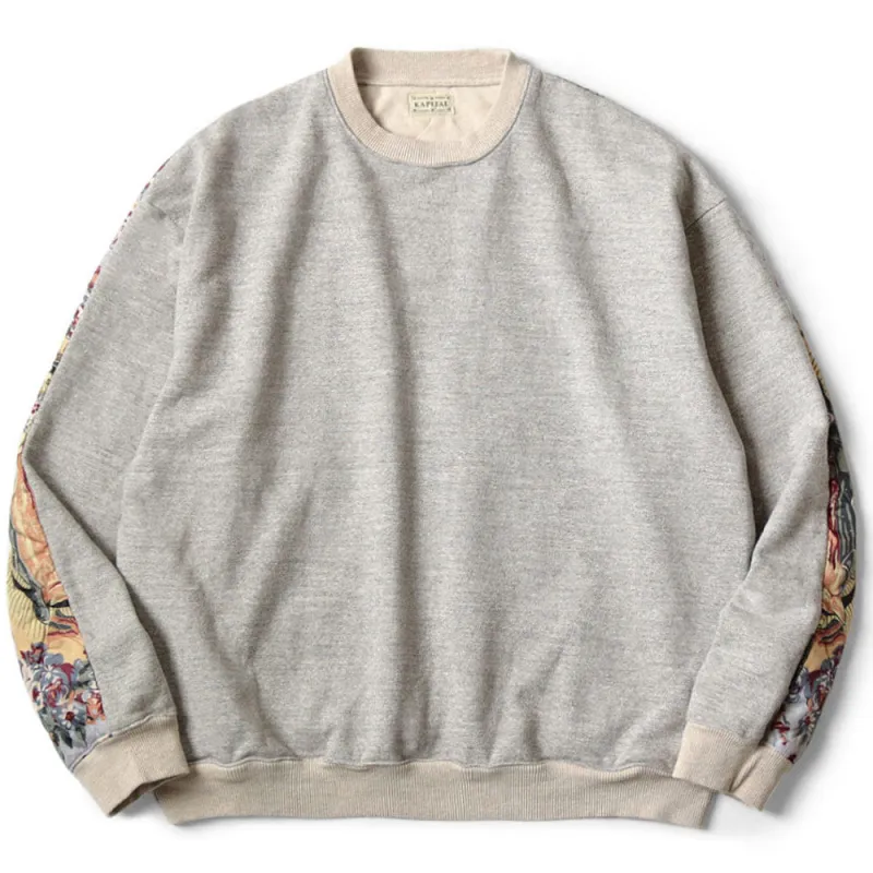 Kapital | Top Swt Knit Bivouac Big Sweet Sweatshirts (Peckish Maria) 'Gray' sold by Hatchet Outdoor Supply Co