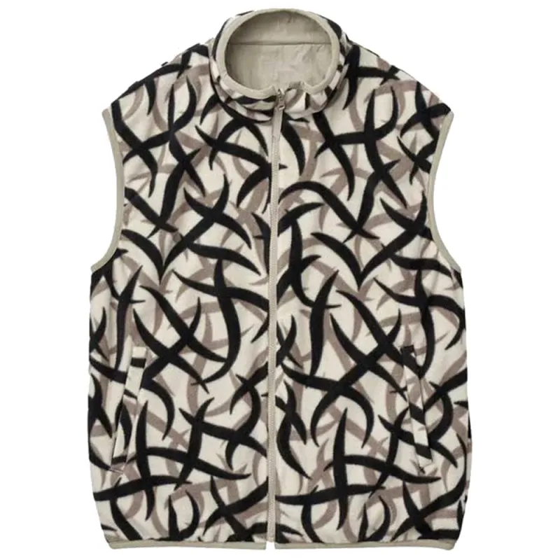 Gramicci | Reversible Fleece Vest 'Tribal Snow' sold by Hatchet Outdoor Supply Co