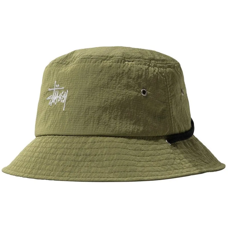 Stussy | Metallic Nylon Ripstop  Boonie 'Leaf' sold by Hatchet Outdoor Supply Co