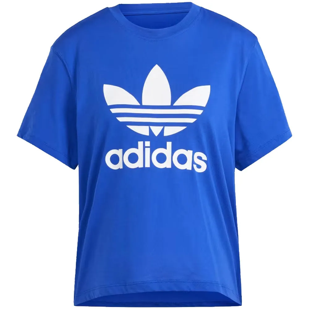 Adidas | Women's Adicolor Trefoil Boxy Tee Short Sleeve 'Semi Lucid Blue' sold by Hatchet Outdoor Supply Co