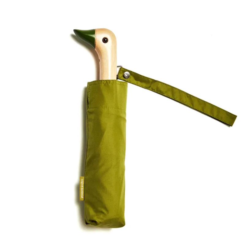 Original Duckhead | Compact Eco-Friendly Wind Resistant Umbrella 'Olive' sold by Hatchet Outdoor Supply Co