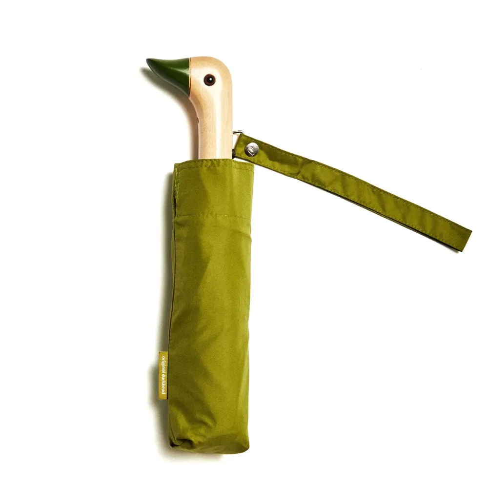 Original Duckhead | Compact Eco-Friendly Wind Resistant Umbrella 'Olive' sold by Hatchet Outdoor Supply Co