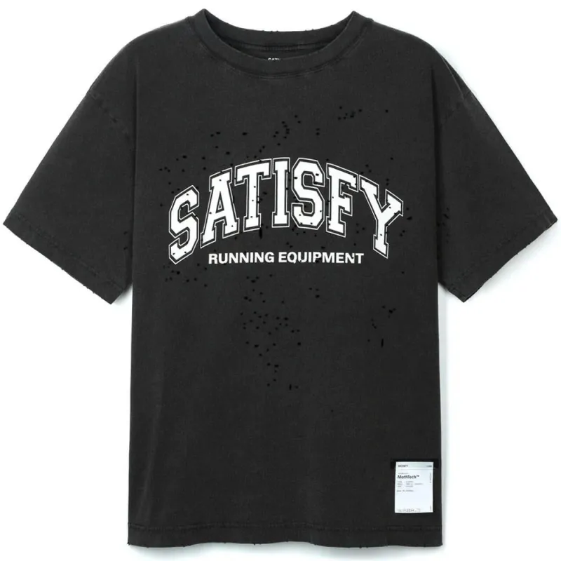 SATISFY | Mothtech T-Shirt 'Aged Black' sold by Hatchet Outdoor Supply Co