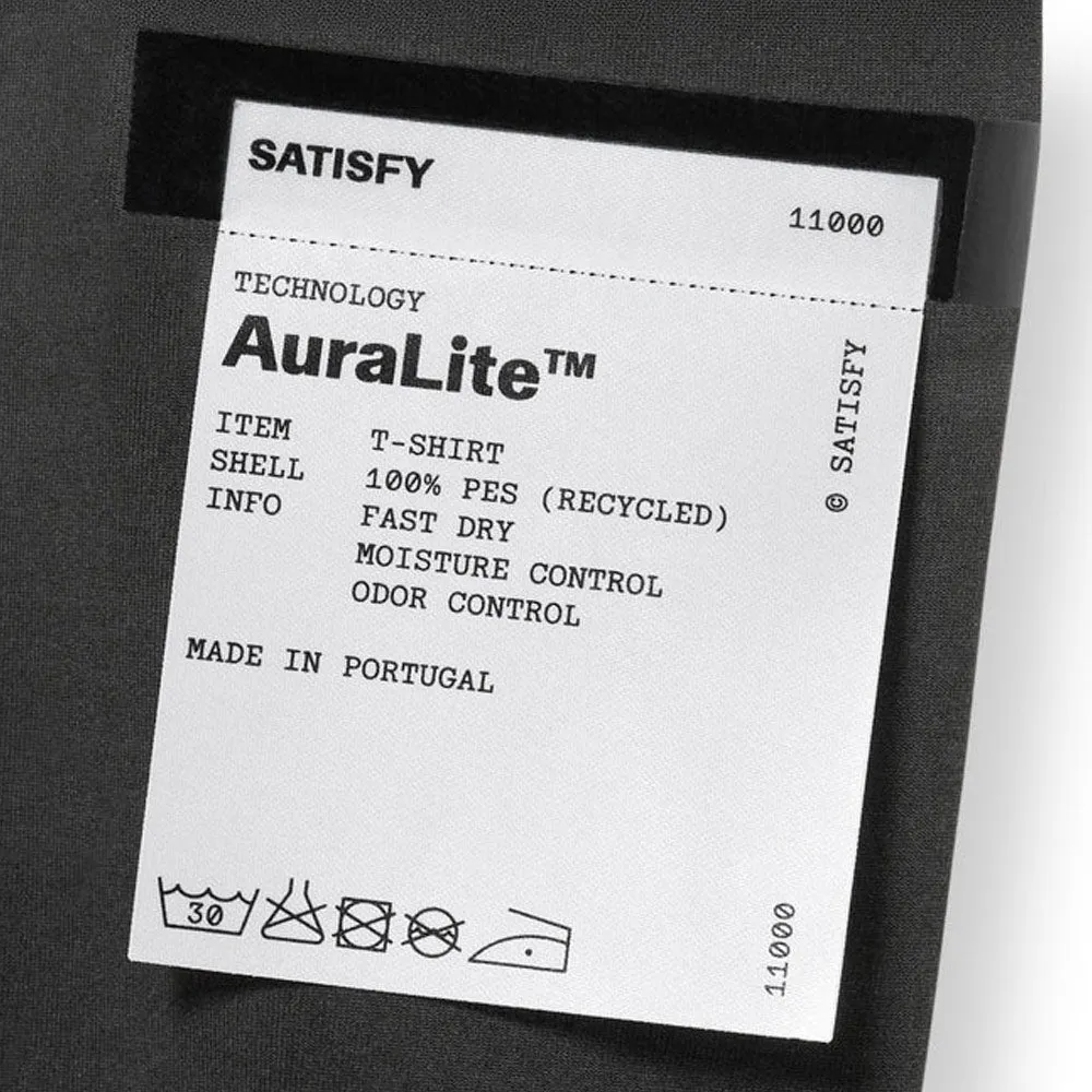 SATISFY | Auralite T-Shirt 'Pigment Black' sold by Hatchet Outdoor Supply Co product image thumbnail 5