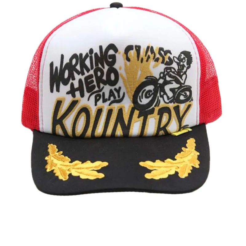 Kapital | Kountry Racer Truck Cap 'White / Red' sold by Hatchet Outdoor Supply Co