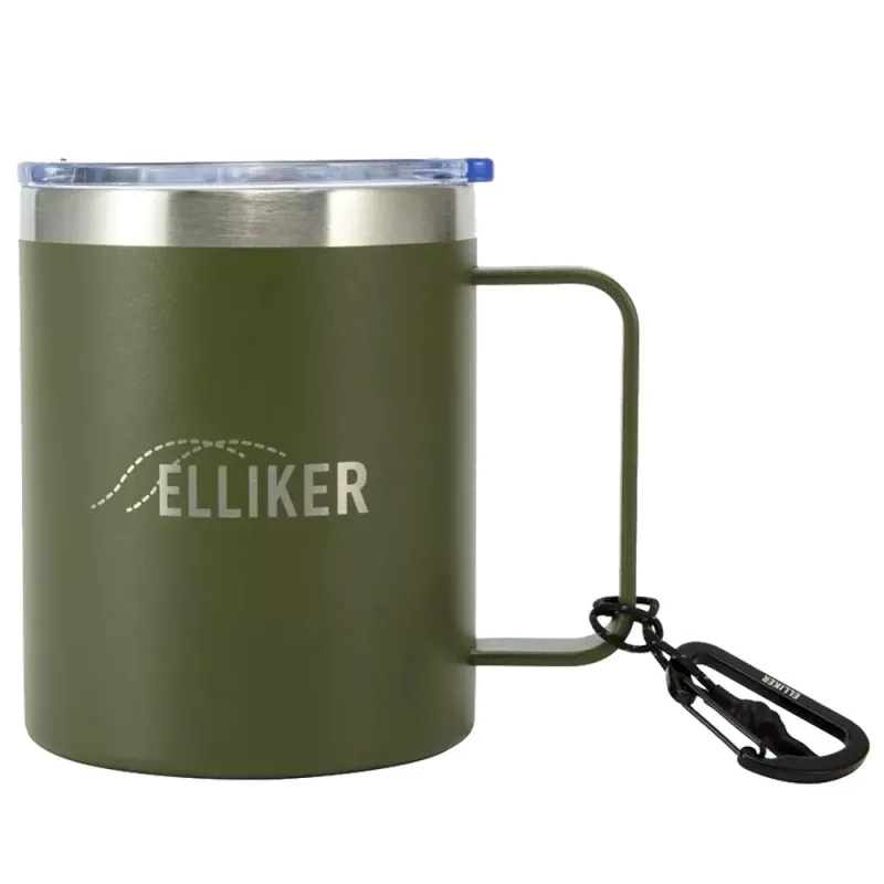 ELLIKER | Malton Vacuum Insulated Camp Mug 12oz 'Green' sold by Hatchet Outdoor Supply Co