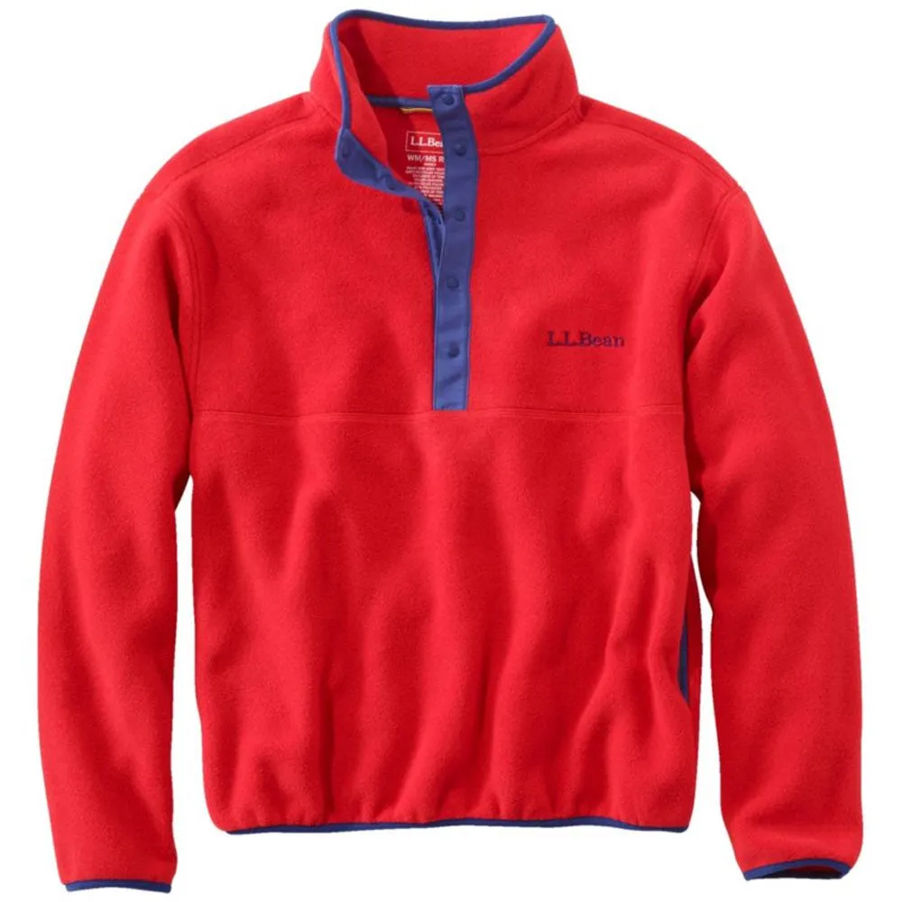 L.L.Bean | Adults' Bean'S Classic Fleece Pullover 'Lobster Red' sold by Hatchet Outdoor Supply Co