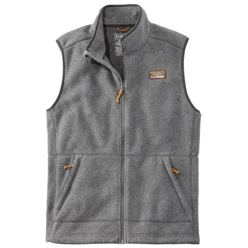 L.L.Bean | Men's Mountain Classic Fleece Vest Regular 'Charcoal Heather' sold by Hatchet Outdoor Supply Co