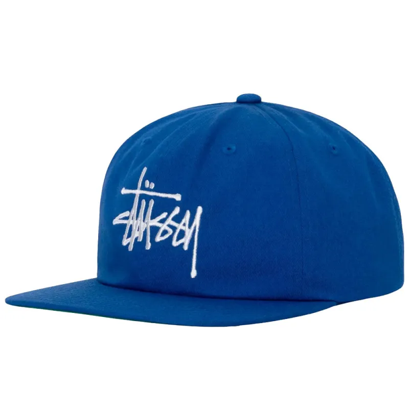 Stussy | Basic Strapback Cap 'Royal' sold by Hatchet Outdoor Supply Co