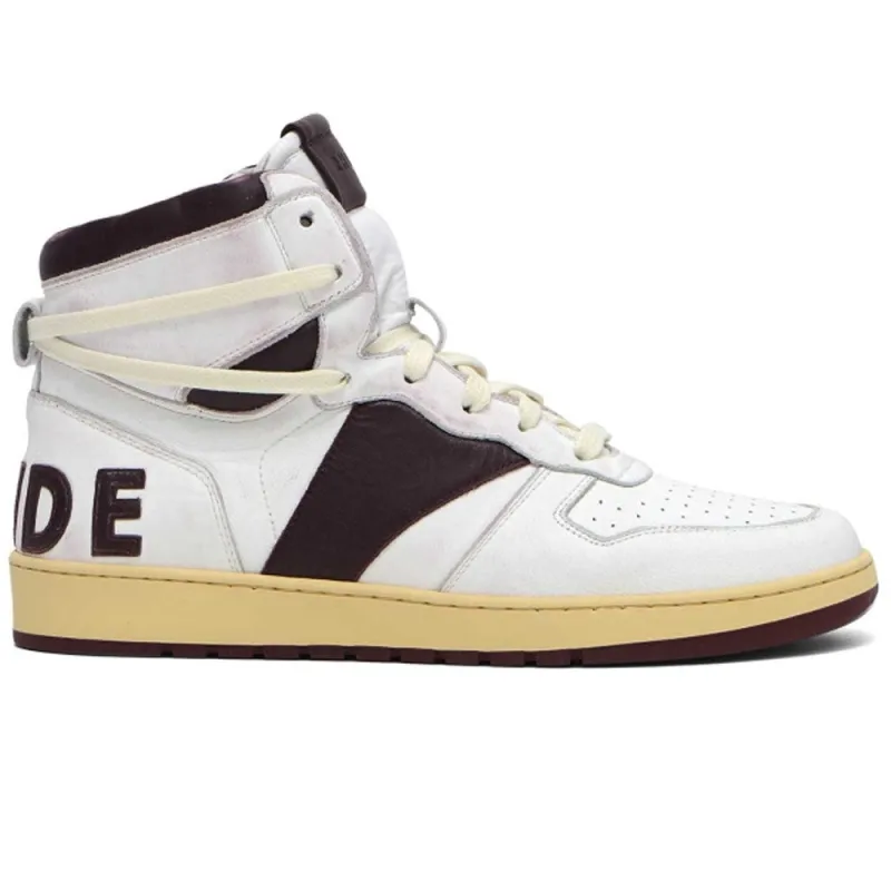 Rhude | Rhecess - HI Sneakers 'White / Black' sold by Hatchet Outdoor Supply Co
