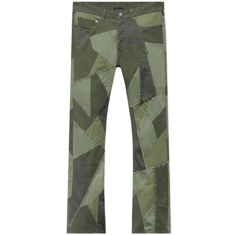 John Elliott | Patchwork Boot-Cut 'Olive' sold by Hatchet Outdoor Supply Co