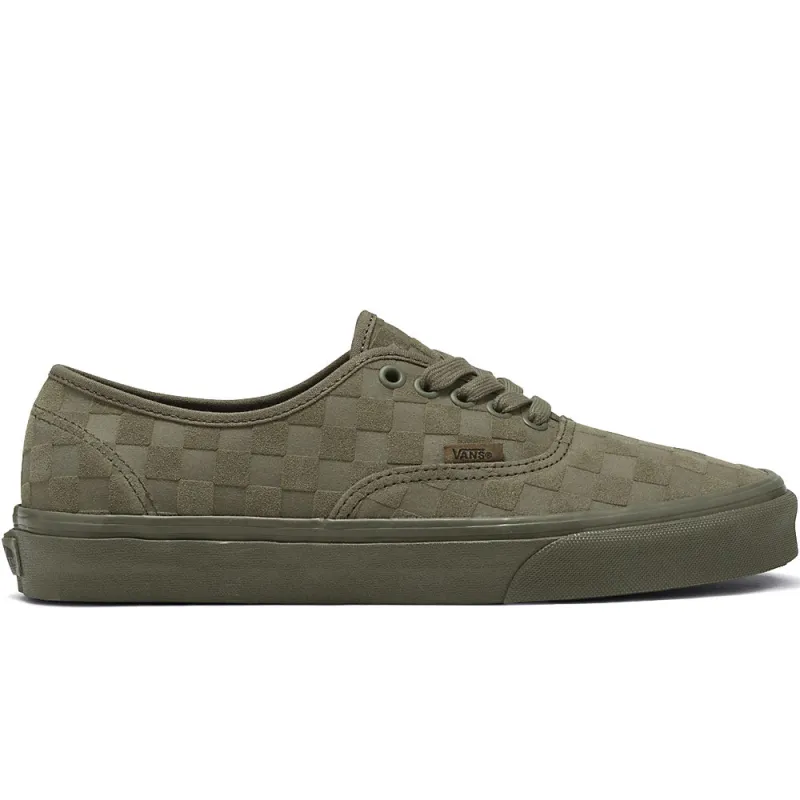 Vans | Authentic Mono Checkerboard 'Olive' sold by Hatchet Outdoor Supply Co