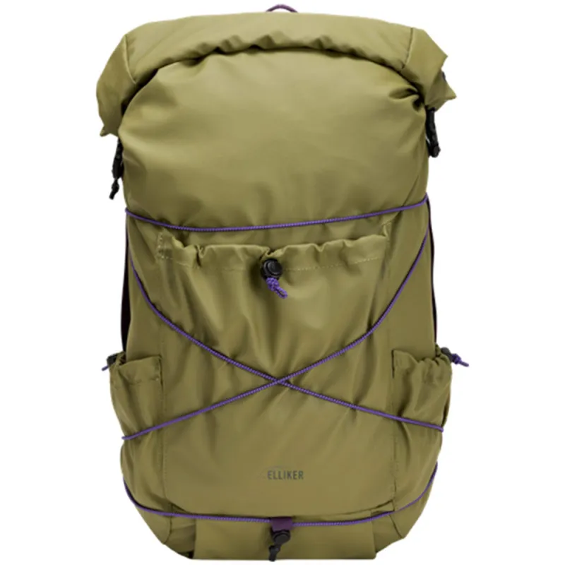 ELLIKER | Buckden Roll Top Backpack 24/35L 'Khaki' sold by Hatchet Outdoor Supply Co