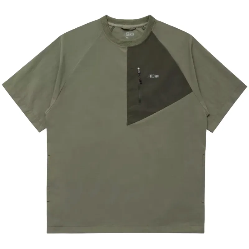 ELLIKER | Kex Short Sleeve Tech T-Shirt 'Khaki' sold by Hatchet Outdoor Supply Co