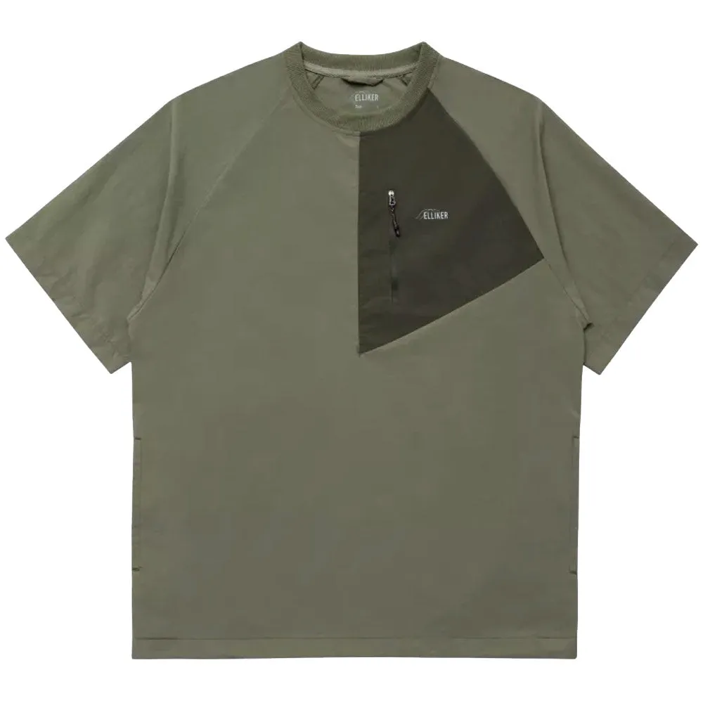 ELLIKER | Kex Short Sleeve Tech T-Shirt 'Khaki' sold by Hatchet Outdoor Supply Co