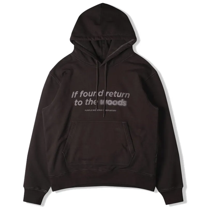 Purple Mountain Observatory | Garment Dye Hoody 'Chocolate' sold by Hatchet Outdoor Supply Co