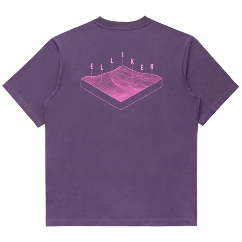 ELLIKER | Rill Hill Print Short Sleeve T-Shirt 'Purple' sold by Hatchet Outdoor Supply Co product image thumbnail 2