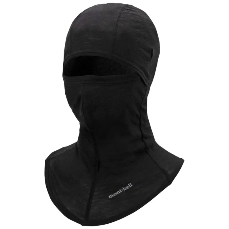 Montbell  | Super Merino Wool Light Weight Balaclava 'Black' sold by Hatchet Outdoor Supply Co