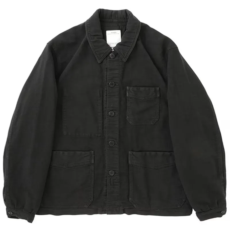 Visvim | Travail Coverall Moleskin DMGD 'Black' made by Visvim