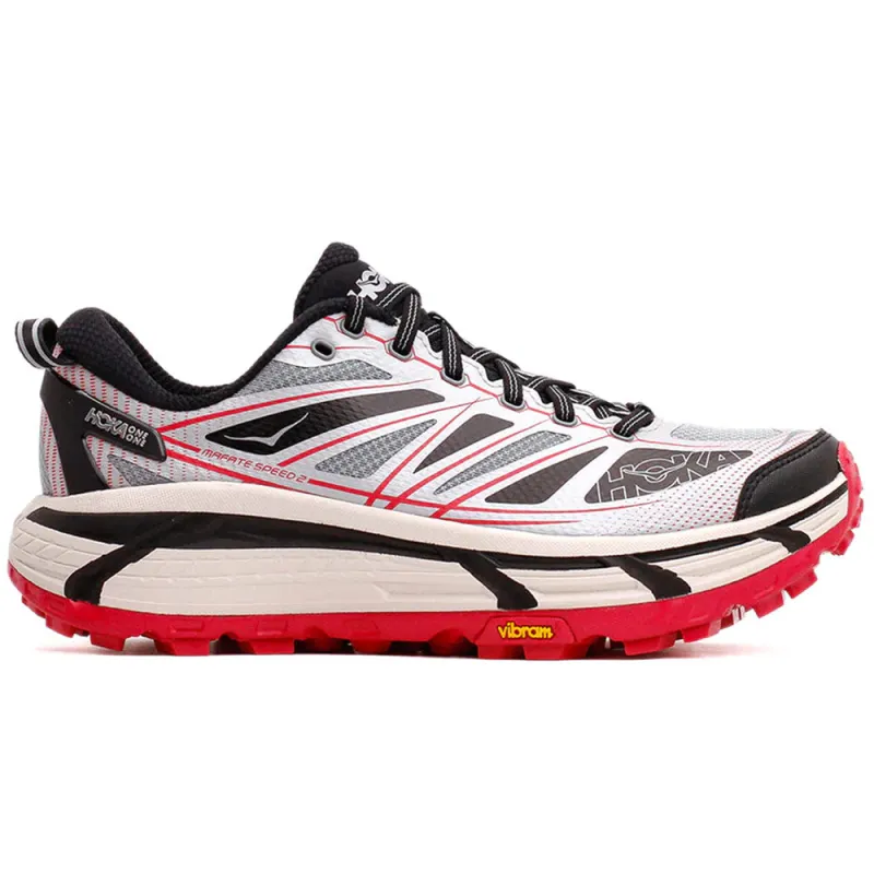 HOKA | Mafate Speed 2 'Galactic Grey / Ruby Red' sold by Hatchet Outdoor Supply Co