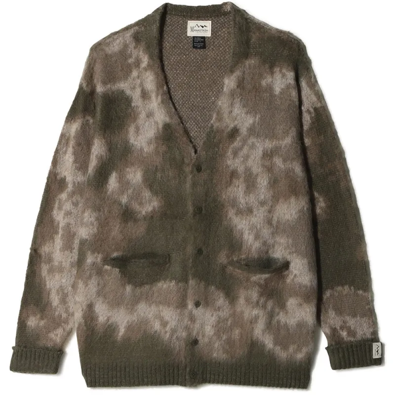 Manastash | Blurry Jaquard Cardigan 'Grey' made by Manastash