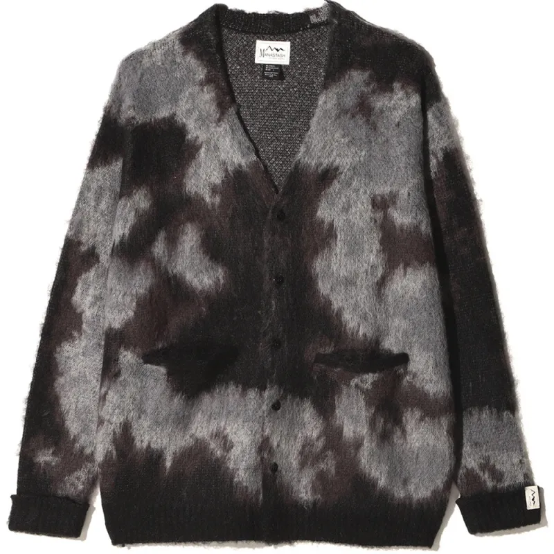 Manastash | Blurry Jaquard Cardigan 'Black' made by Manastash