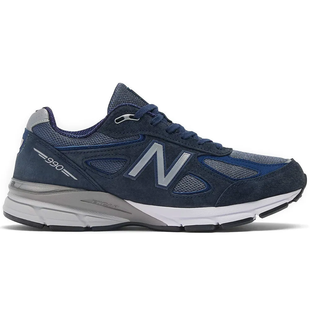 New Balance | Made in USA 990v4 D 'Navy / Silver' sold by Hatchet Outdoor Supply Co