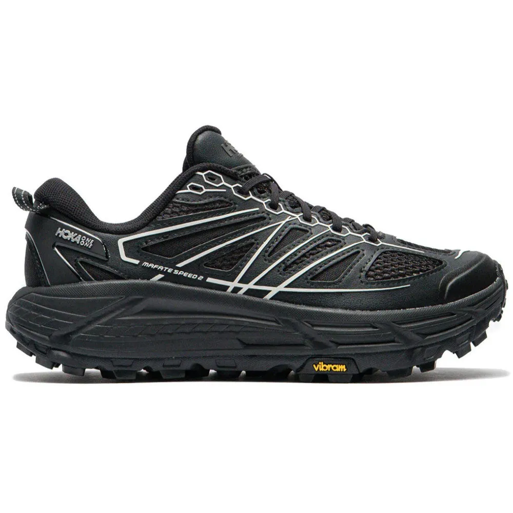 HOKA | U Mafate Speed 2 TS 'Black / Carbon Black' sold by Hatchet Outdoor Supply Co