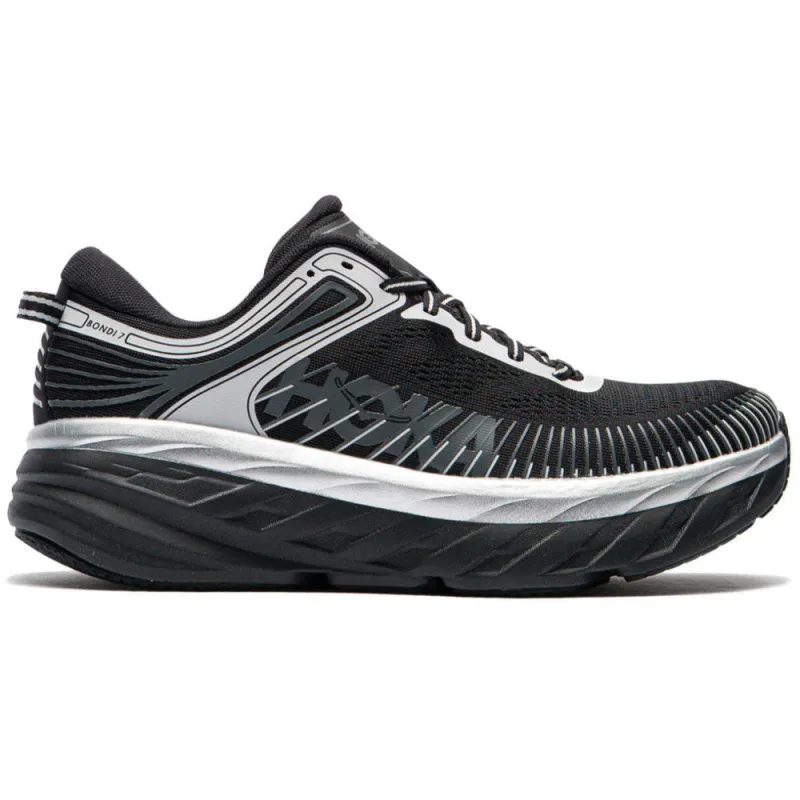 HOKA | Bondi 7 'Black / Stardust' sold by Hatchet Outdoor Supply Co