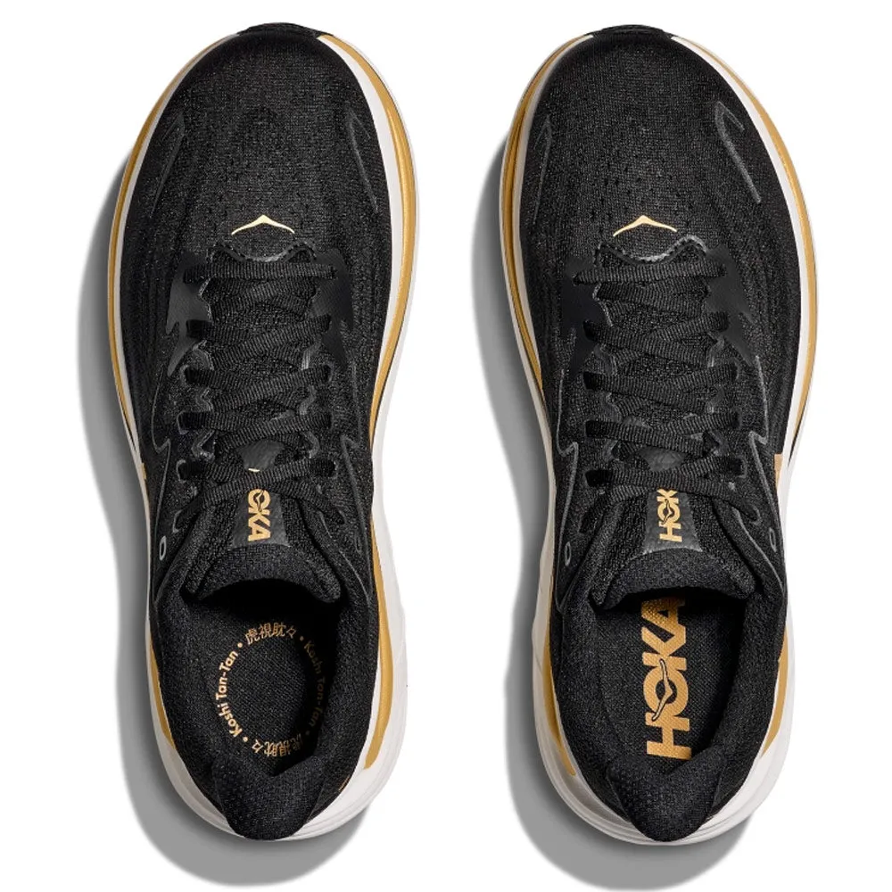 HOKA | Women's Clifton 10 Shoes 'Black / Gold' sold by Hatchet Outdoor Supply Co product image thumbnail 3