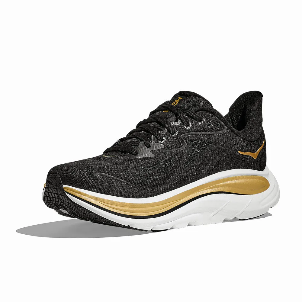 HOKA | Women's Clifton 10 Shoes 'Black / Gold' sold by Hatchet Outdoor Supply Co product image thumbnail 3