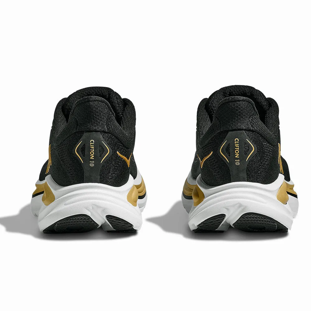 HOKA | Women's Clifton 10 Shoes 'Black / Gold' sold by Hatchet Outdoor Supply Co product image thumbnail 5