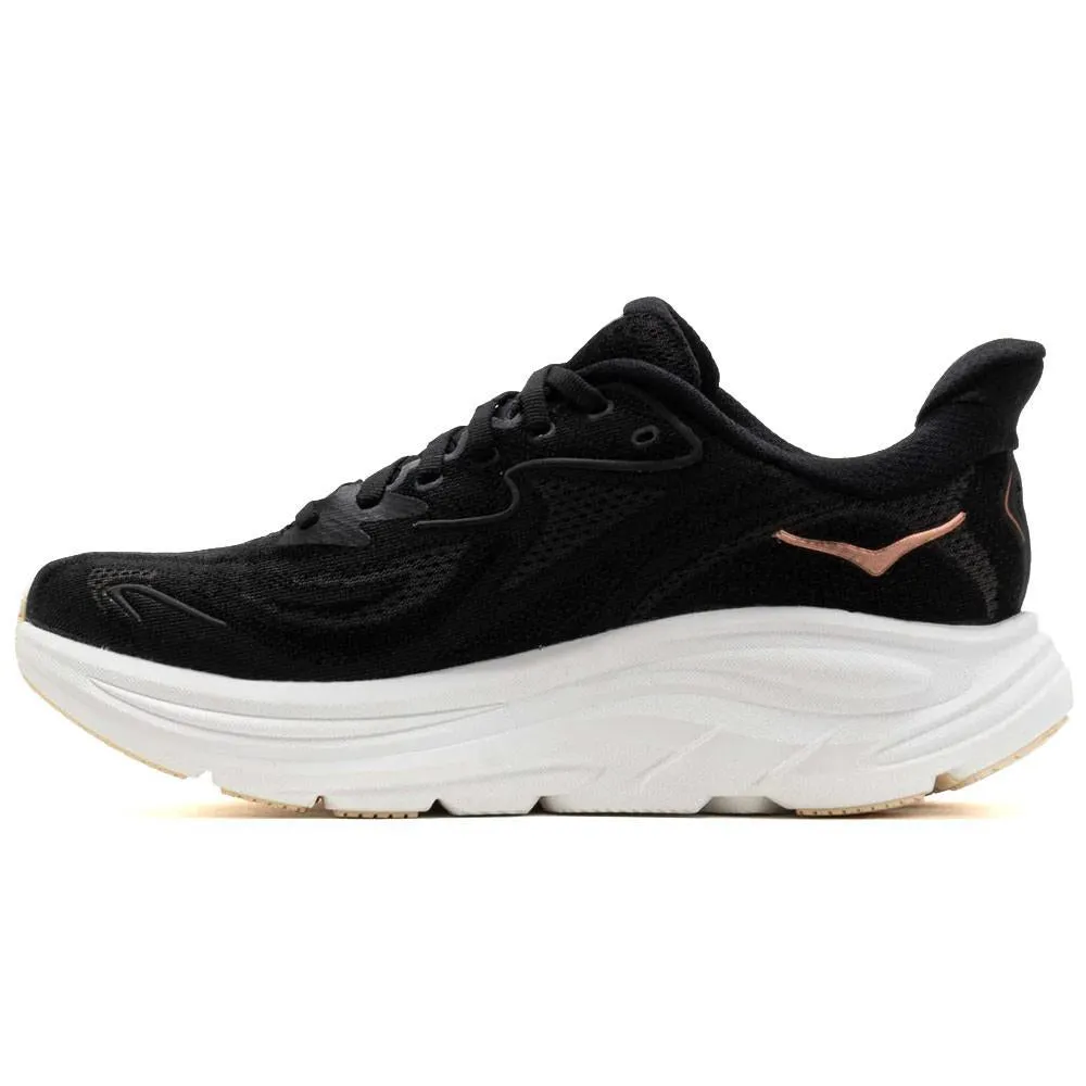 HOKA | Women's Clifton 10 'Black / Rose Gold' sold by Hatchet Outdoor Supply Co product image thumbnail 3