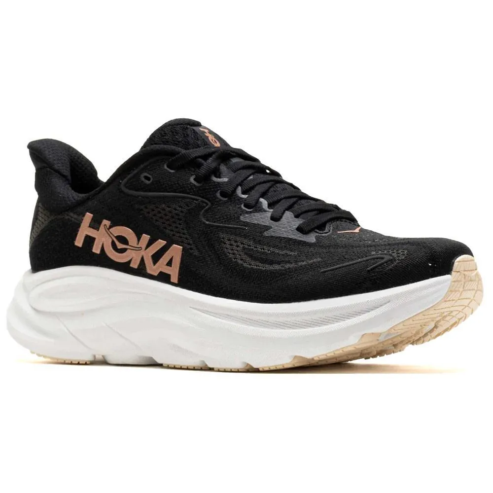 HOKA | Women's Clifton 10 'Black / Rose Gold' sold by Hatchet Outdoor Supply Co product image thumbnail 2