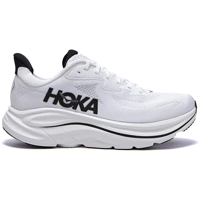 HOKA | Clifton 10 'White / Black' sold by Hatchet Outdoor Supply Co