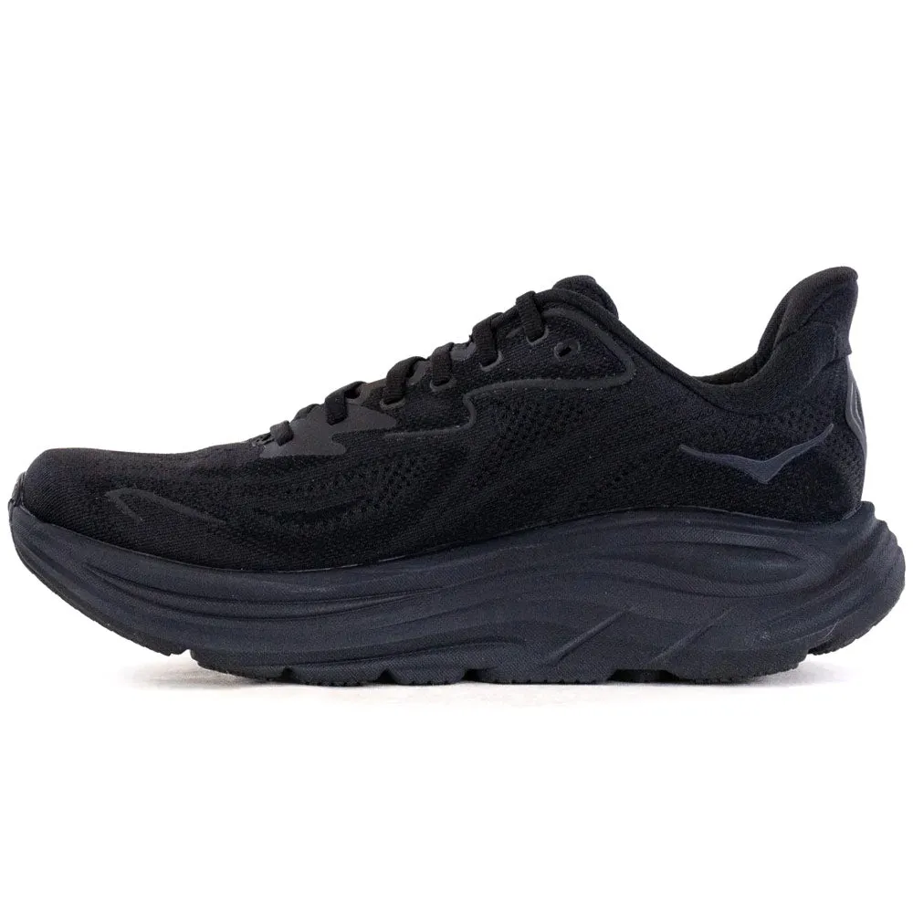 HOKA | Women's Clifton 10 Wide 'Black / Black' sold by Hatchet Outdoor Supply Co product image thumbnail 5
