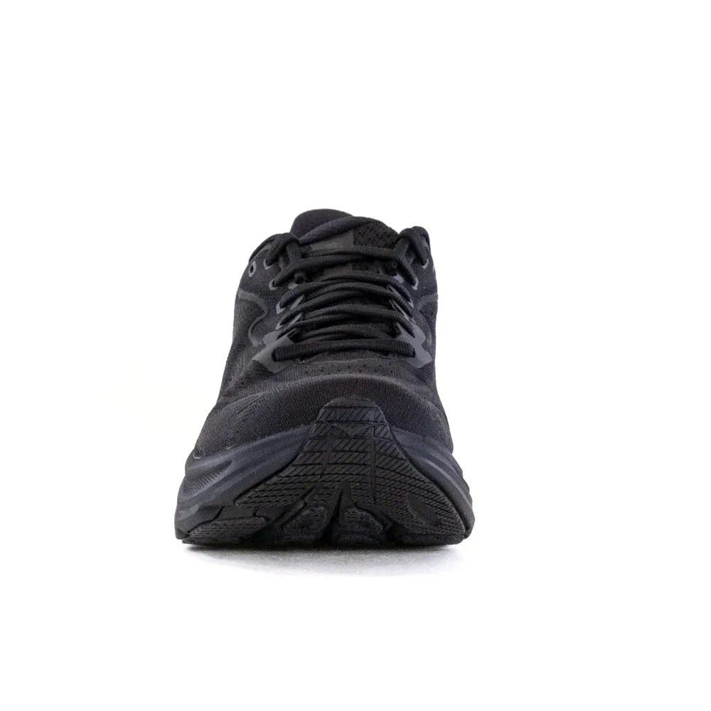 HOKA | Women's Clifton 10 Wide 'Black / Black' sold by Hatchet Outdoor Supply Co product image thumbnail 3