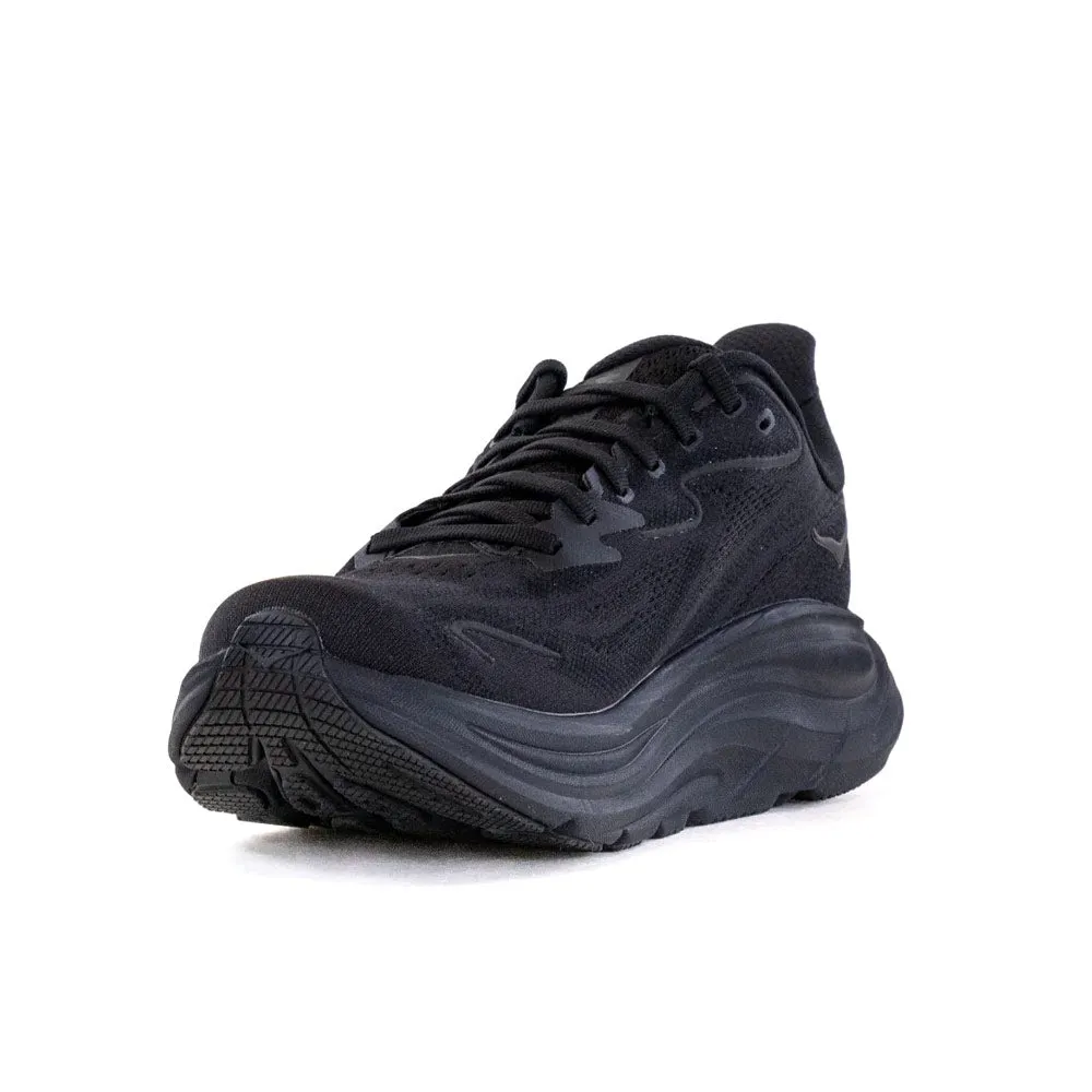 HOKA | Women's Clifton 10 Wide 'Black / Black' sold by Hatchet Outdoor Supply Co product image thumbnail 4