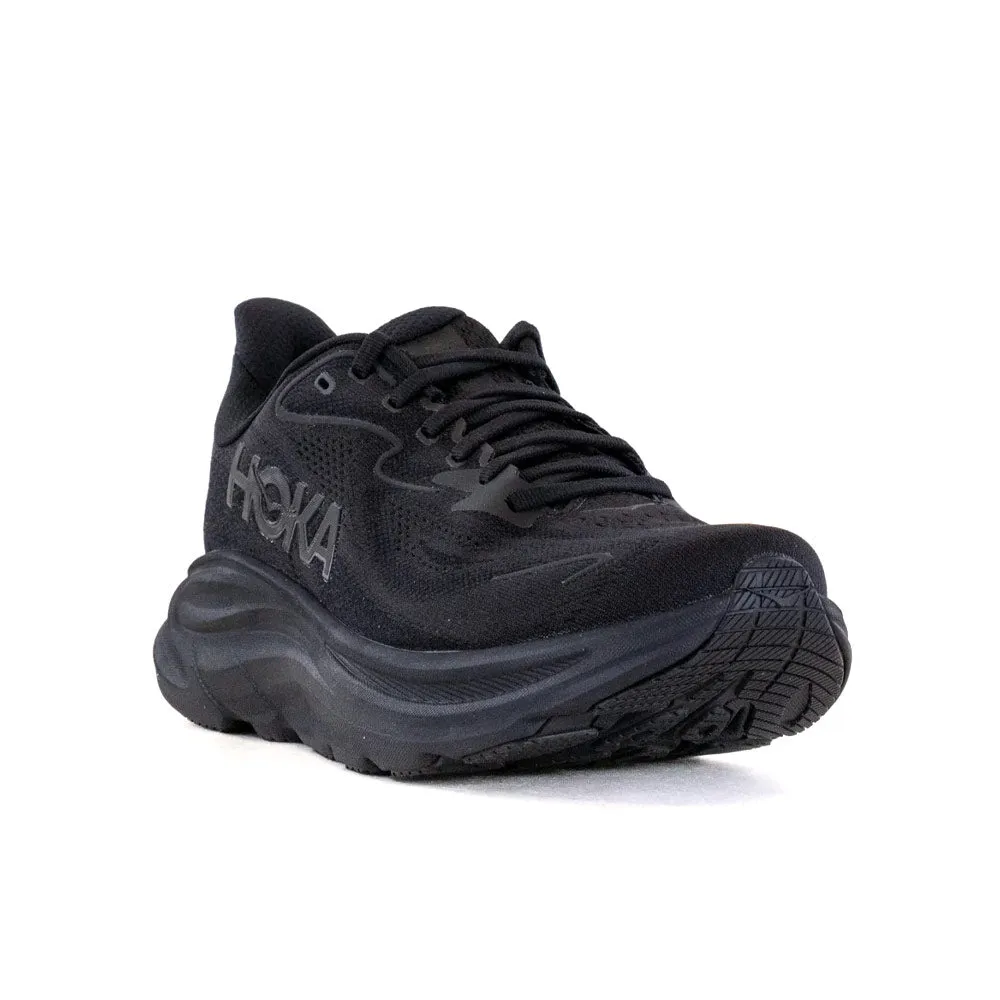 HOKA | Women's Clifton 10 Wide 'Black / Black' sold by Hatchet Outdoor Supply Co product image thumbnail 2