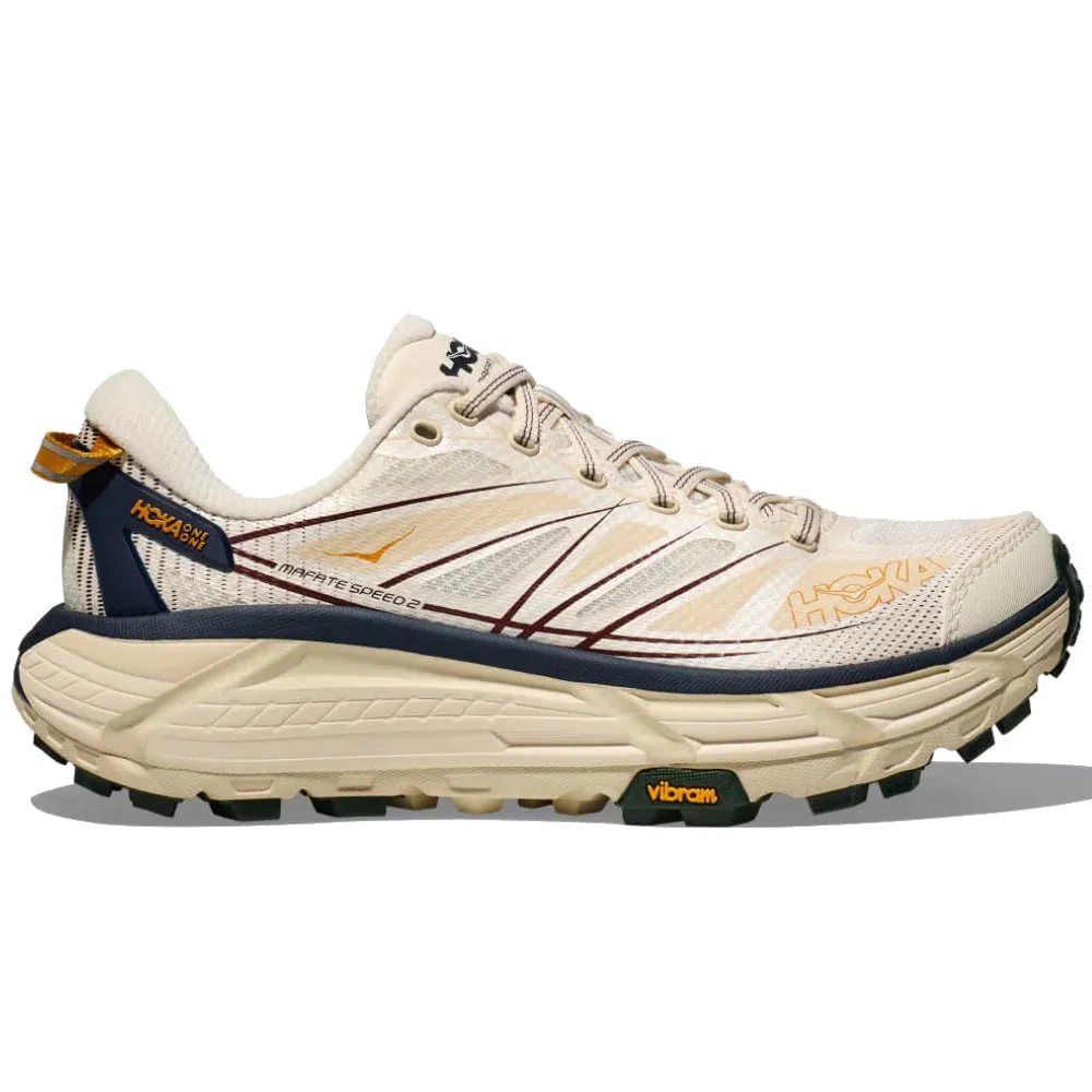 HOKA | Mafate Speed 2 Sneaker 'Darg Green / Maroon / Yellow' sold by Hatchet Outdoor Supply Co
