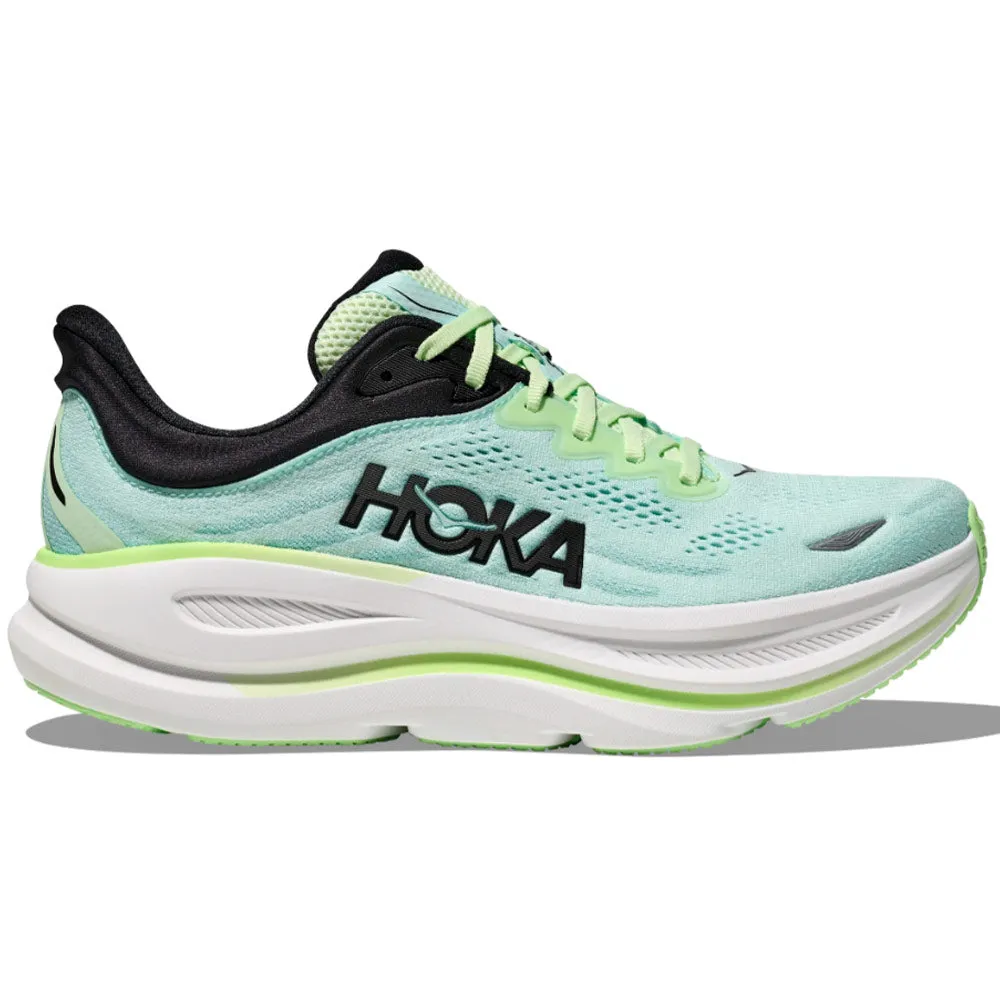 HOKA | Bondi 9 'Luna Moth / Blue Spark' sold by Hatchet Outdoor Supply Co