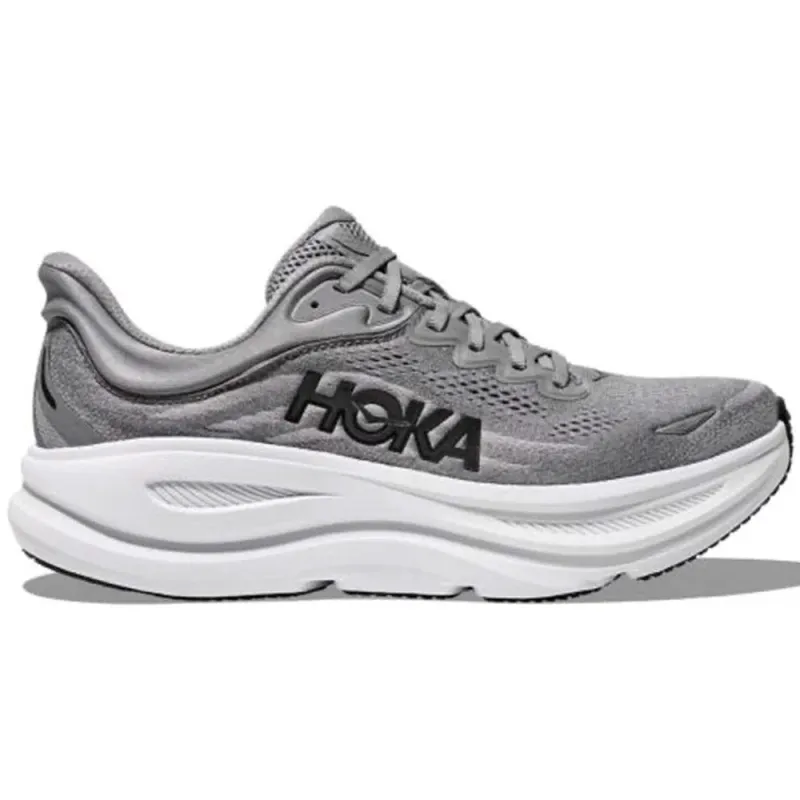 HOKA | Bondi 9 'Galactic Grey / Stellar Grey' sold by Hatchet Outdoor Supply Co