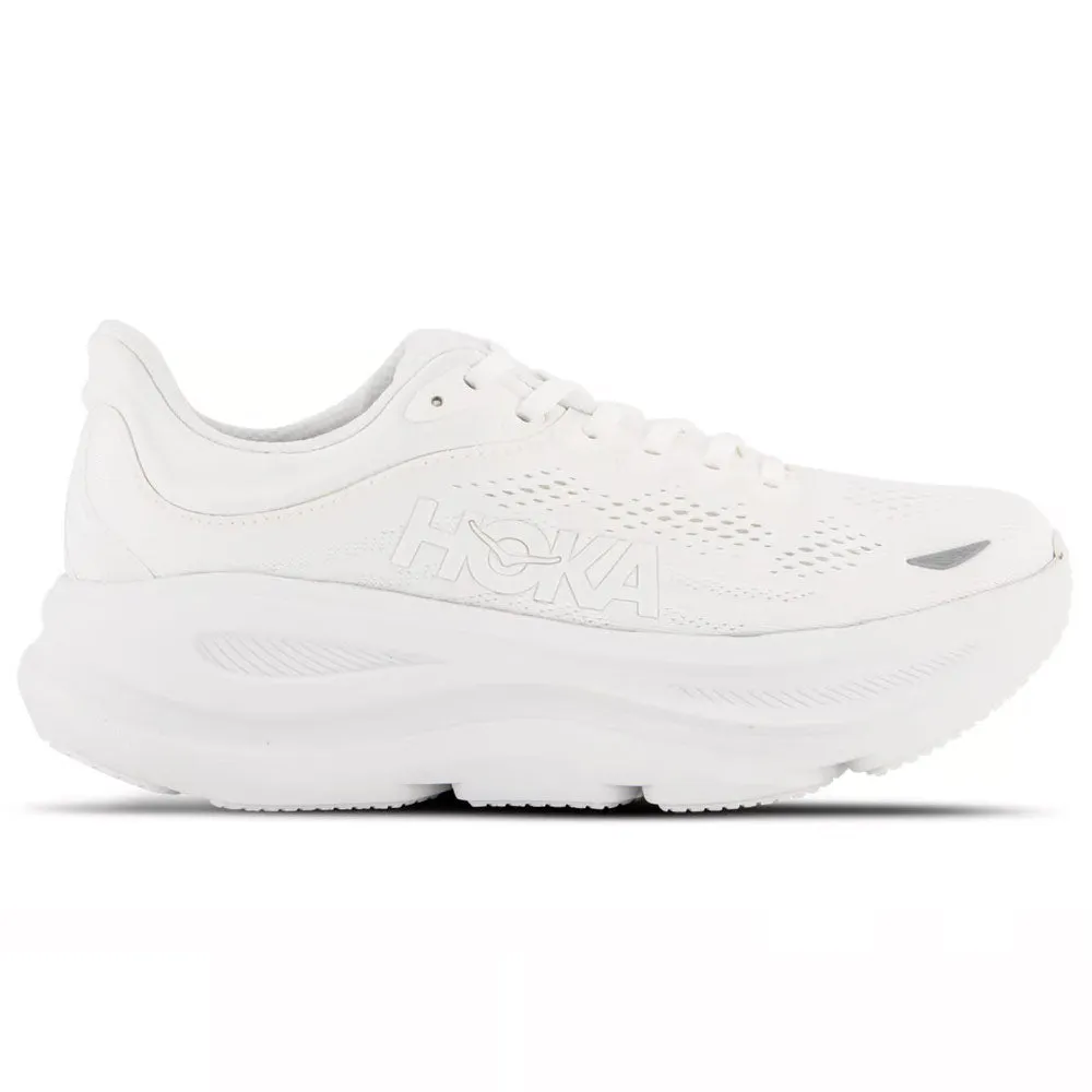 HOKA | Women's Bondi 9 'Triple White' sold by Hatchet Outdoor Supply Co