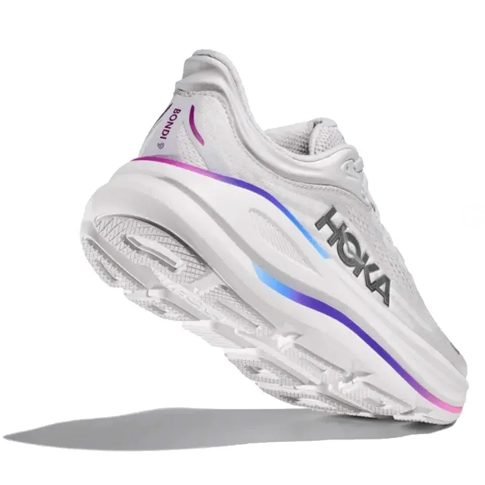 HOKA | Women's Bondi 9 'Cosmic Grey / White' sold by Hatchet Outdoor Supply Co product image thumbnail 3