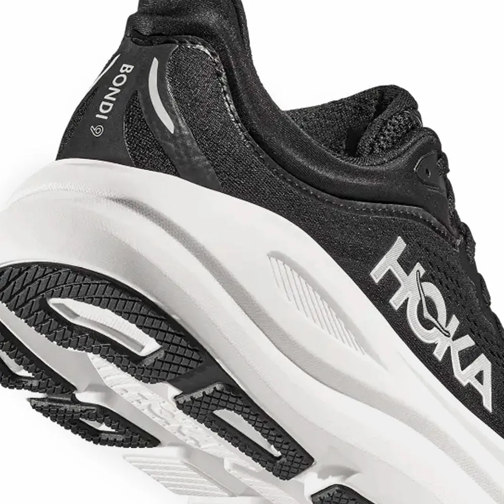 HOKA | Women's Bondi 9 'Black / White' sold by Hatchet Outdoor Supply Co product image thumbnail 3
