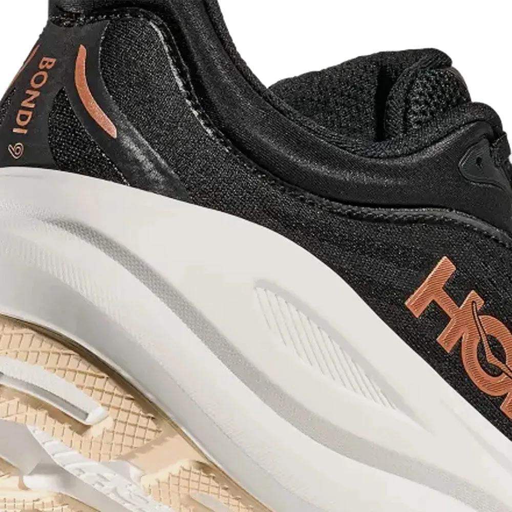 HOKA | Women's Bondi 9 'Black / Rose Gold' sold by Hatchet Outdoor Supply Co product image thumbnail 4
