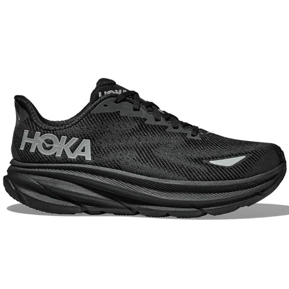 HOKA | Clifton 9 Gore-Tex 'Black / Black' sold by Hatchet Outdoor Supply Co