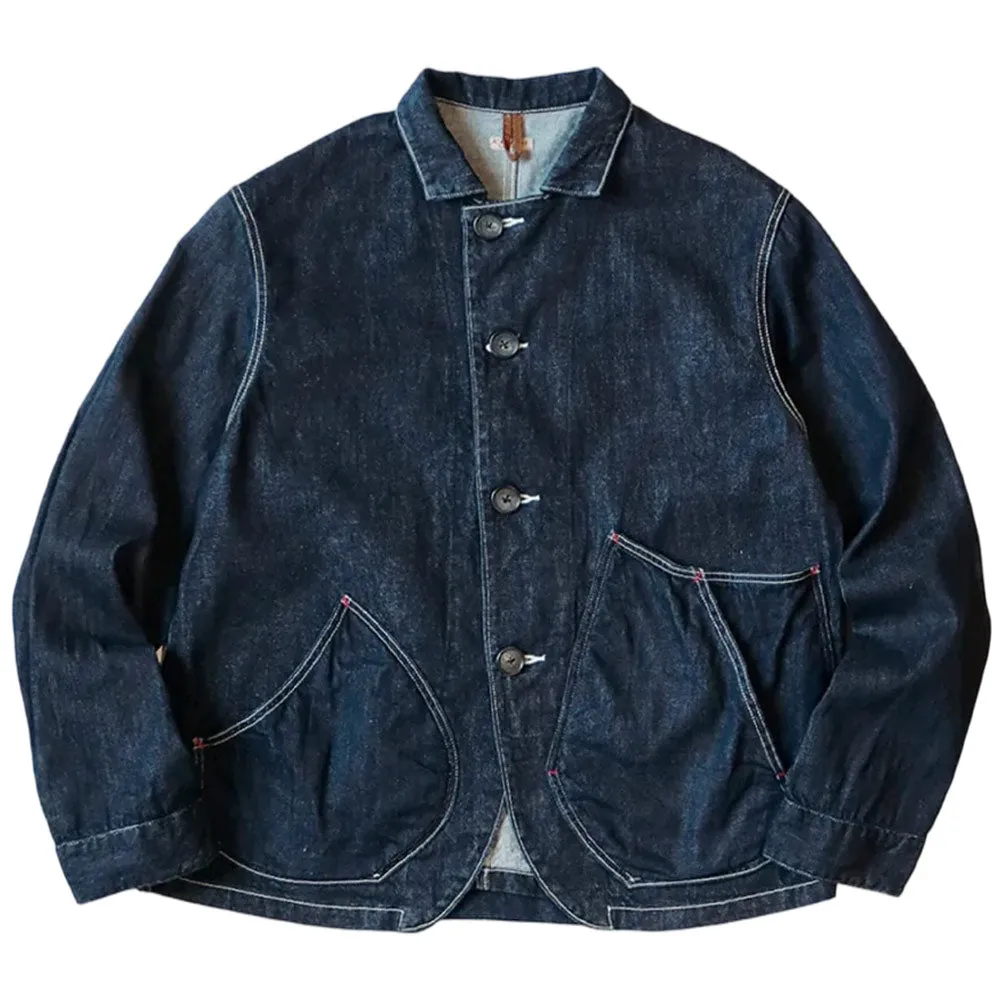 11.5Oz Denim X 8Oz Denim Ringoman Coverall 'Indigo' sold by Hatchet Outdoor Supply Co