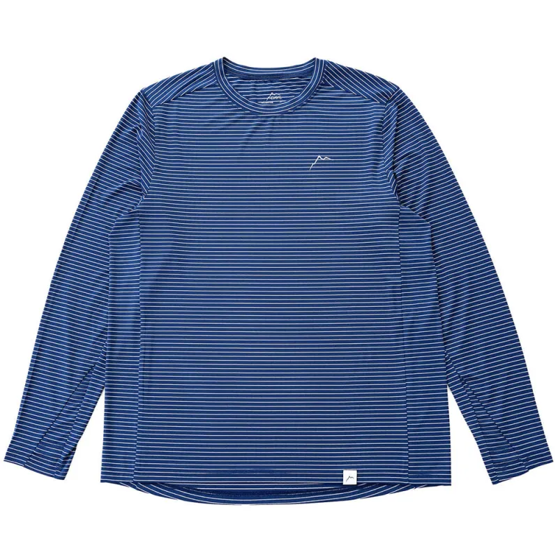 Stripe Logo Long Sleeve – Blue made by CAYL